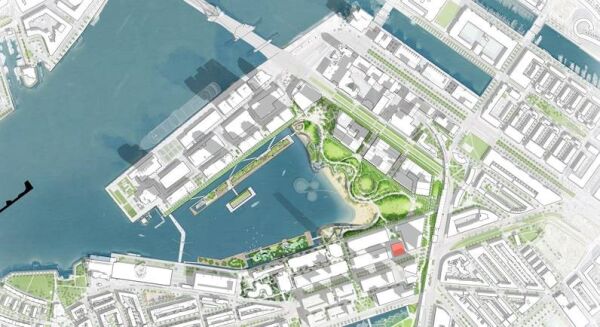 Masterplan Rijnhaven; �MVAA Michael van Valckenburgh Architects en Stadsontwikkeling Geemente Rotterdam