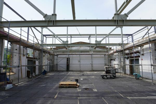 Baustelle im August 2022