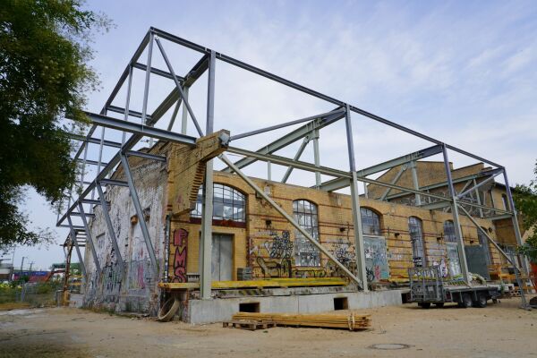 Baustelle im August 2022