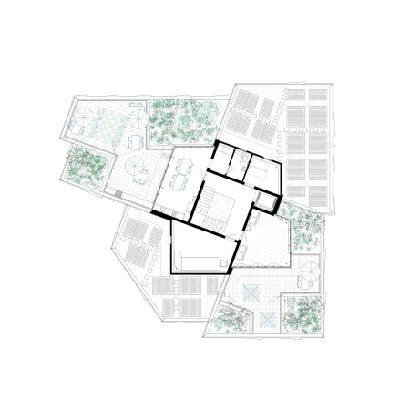 gemeinsam genutztes Dachgeschoss
