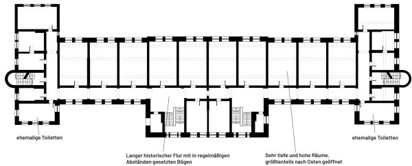 Grundriss 1. Obergeschoss vor dem Umbau