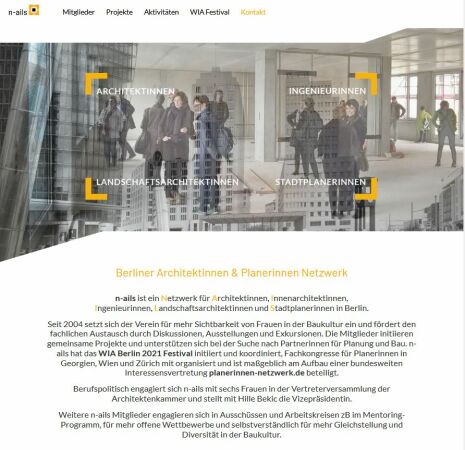 Neue n-ails Webseite, 2018