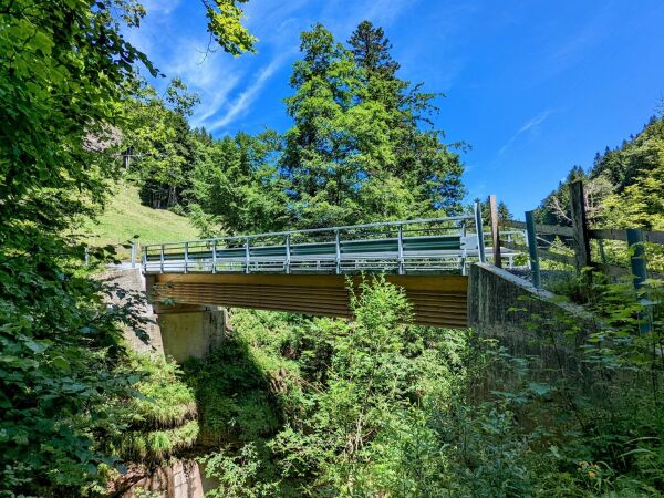 Nationaler Publikumsfavorit: Rigiaa-Brcke in Arth, Ingenieurbro Edgar Klin mit neue Holzbau AG und der EPFL, Bauningenieure: Ingenieurbro Edgar Klin AG (Einsiedeln)