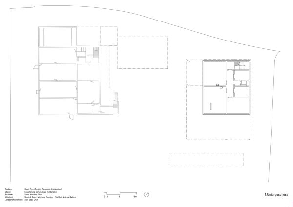 Grundriss Untergeschoss Schulhaus