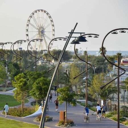 Finalist in der Kategorie „Seafronts“: Meerespark in Rimini (Italien) von Benedetta Tagliabue – EMBT Architects (Barcelona)