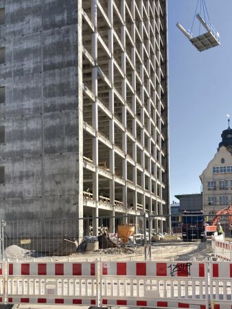Nur sieben Prozent der Rohbaustruktur wurden abgerissen.