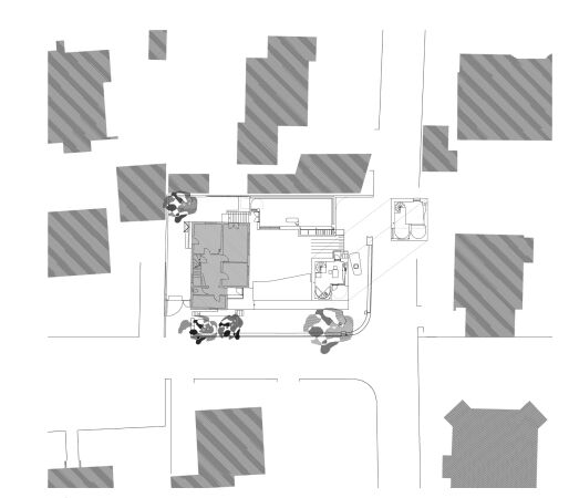 Lageplan und Grundriss Obergeschoss und Galerieebene