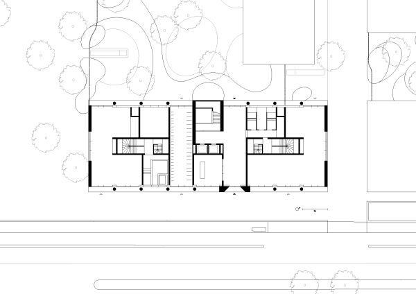 Grundriss Erdgeschoss Brogebude