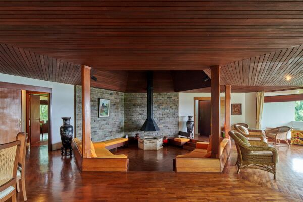 Innenansicht des Hexagon-Hauses, Architekt: Mustafa Pamuntjak