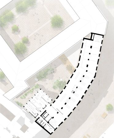 1. Preis: O&O Baukunst (Berlin); Grundriss 2. Obergeschoss