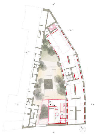 2. Preis: Chartier Corbasson Architectes (Paris); Grundriss Galerie