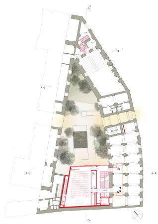 2. Preis: Chartier Corbasson Architectes (Paris); Grundriss 1. Obergeschoss