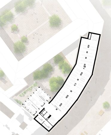 1. Preis: O&O Baukunst (Berlin); Grundriss 3. Obergechoss