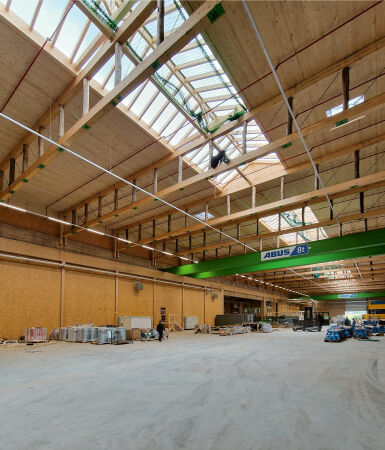 Nachwuchspreis: cltech Brettsperrholzwerk in Kaiserslautern von Pyttlik & Bormann (Grevenmacher, Luxemburg), Bauherrin: CLTECH (Kaiserslautern)