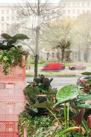 Blick aus der Galerie in die Karl-Marx-Allee