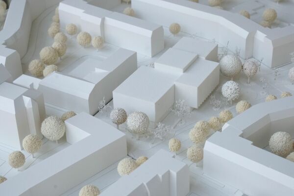 1. Preis: AFF Architekten mit POLA Landschaftsarchitekten (beide Berlin), Modell