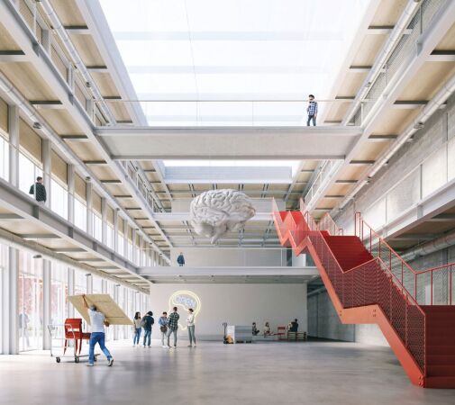 2. Preis: Gerber Architekten (Dortmund), Visualisierung Innenraum