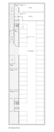 2. Preis: Gerber Architekten (Dortmund), Grundriss Untergeschoss