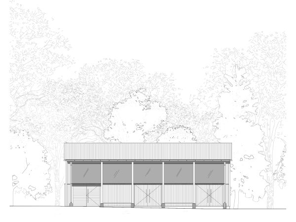 Ansicht Ost Klanghalle