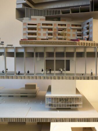 NEW Architekten, Modell zum Realisierungswettbewerb Neubau eines Konzerthauses an der Meistersingerhalle in Nürnberg