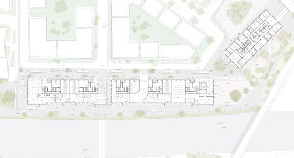 3. Preis: N2M (Hannover) und Kim Nalleweg Architekten (Berlin), Grundriss Erdgeschoss