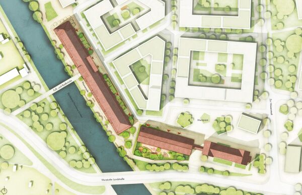 2. Preis: Mosaik architekt:innen (Hannover), Lageplan