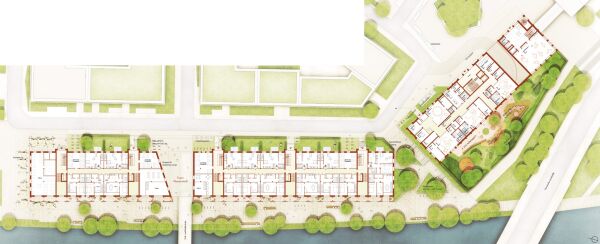 2. Preis: Mosaik architekt:innen (Hannover), Grundriss Erdgeschoss