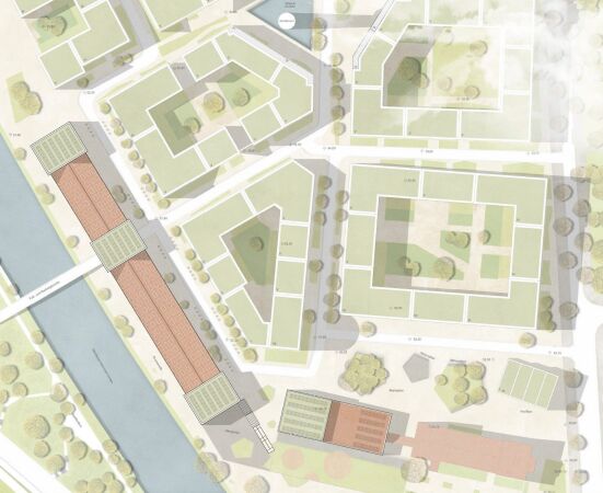 3. Preis: N2M (Hannover) und Kim Nalleweg Architekten (Berlin), Lageplan