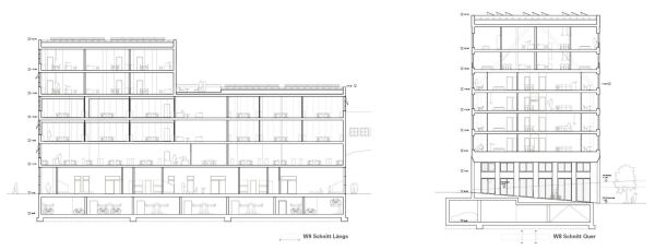 3. Preis: N2M (Hannover) und Kim Nalleweg Architekten (Berlin), Schnitte