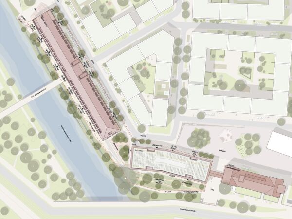 1. Preis: Max Dudler (Berlin) und Seeberger Walenta Architekten (Hannover), Lageplan