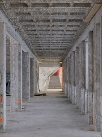 W�hrend der Sanierung