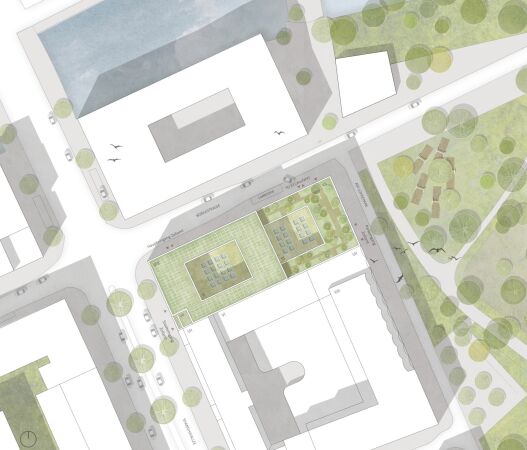 1. Preis: Dietz Joppien Hammerschmidt (Frankfurt) mit agn Niederberghaus & Partner (Ibbenb�ren), Lageplan