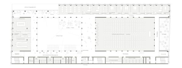 1. Preis: Dietz Joppien Hammerschmidt (Frankfurt) mit agn Niederberghaus & Partner (Ibbenb�ren), Grundriss 1. Obergeschoss