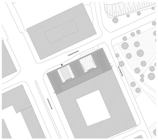 3. Preis: ARGE von Atelier Britz und Haupt (Hamburg) mit WPW Ingenieure (Saarbr�cken), Lageplan