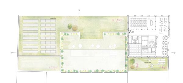 2: Preis: kbnk Architekten (Hamburg) mit HPS Planungsb�ro Schumacher (Rheinbach), Grundriss Staffelgeschoss
