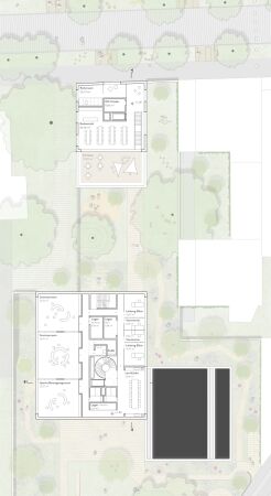 2. Preis: DFZ Architekten mit Y-LA Ando Yoo Landschaftsarchitektur (beide Hamburg), Grundriss 2. Obergeschoss