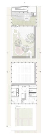 Anerkennung: Georg Scheel Wetzel Architekten (Berlin) mit Dietz & Partner Landschaftsarchitekten (Elfershausen), Grundriss 1. Obergeschoss