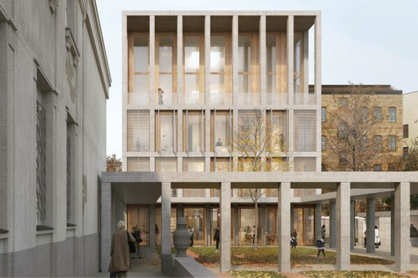 Anerkennung: Georg Scheel Wetzel Architekten (Berlin) mit Dietz & Partner Landschaftsarchitekten (Elfershausen), Visualisierung Innenhof