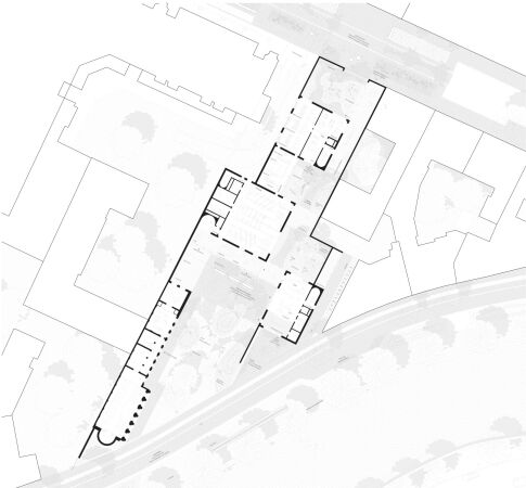 1. Preis: Staab Architekten mit Atelier Loidl Landschaftsarchitekten (beide Berlin), Grundriss Erdgeschoss