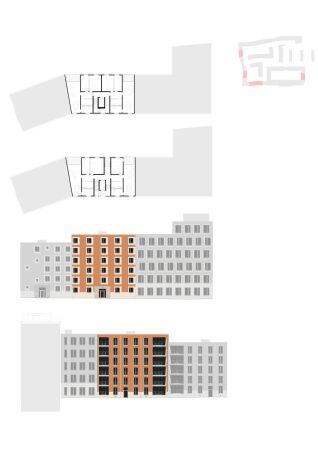 Grundriss und Ansichten Haus 13