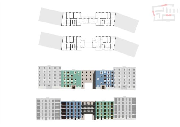 Grundriss und Ansichten Haus 11