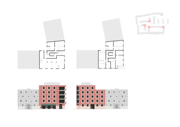 Grundriss und Ansichten Haus 33