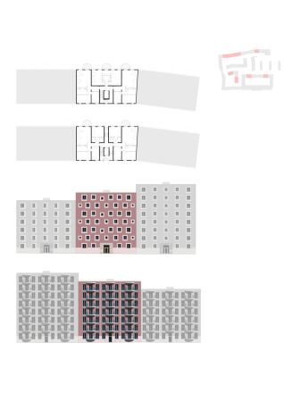 Grundriss und Ansichten Haus 70