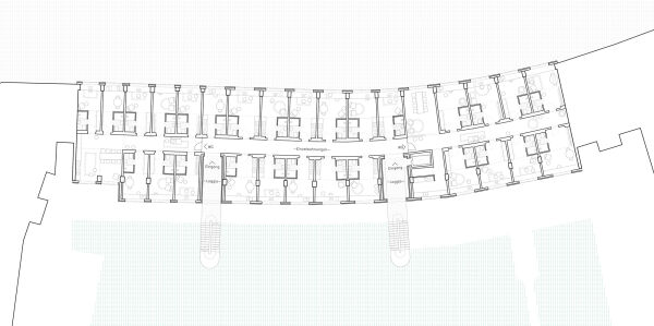 1. Preis: Aretz D�rr Architektur mit Lill + Sparla Landschaftsarchitekten (beide K�ln), Grundriss Regelgeschoss