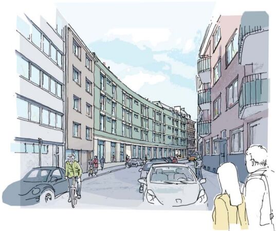 Anerkennung: H2R Architekten und Stadtplaner (Mnchen) mit raum + zeit Landschaftsarchitektur Stadtplanung (Landshut)