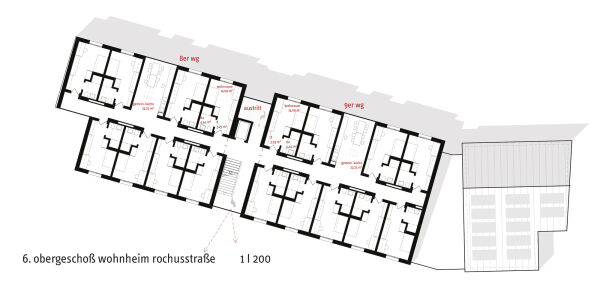 3. Preis: Konrath und Wennemar Architekten Ingenieure mit studio grngrau (beide Dsseldorf), Grundriss Dachgeschoss