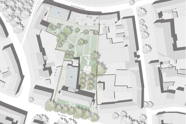 Anerkennung: H2R Architekten und Stadtplaner (Mnchen) mit raum + zeit Landschaftsarchitektur Stadtplanung (Landshut), Lageplan