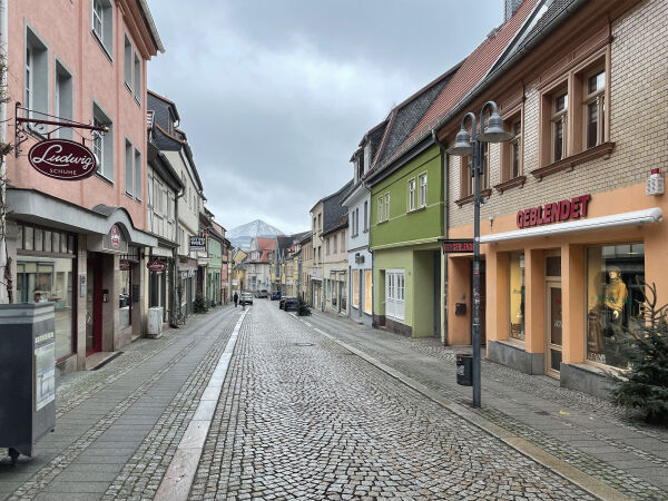 Gpenstrae in der Innenstadt von Sangerhausen