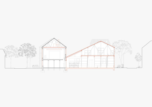 Schnitt Werkst�tten und Fundus