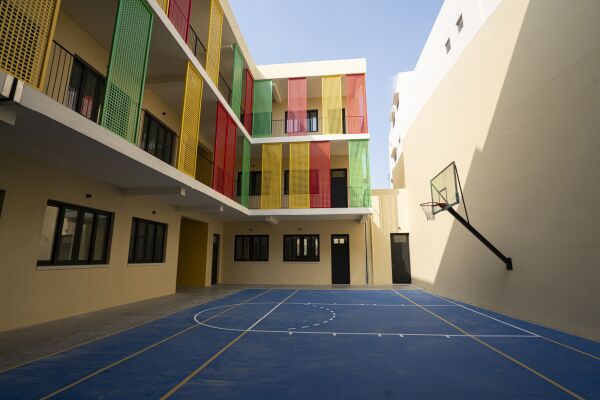 Al-Ekhlas School, nach dem Wiederaufbau 2024